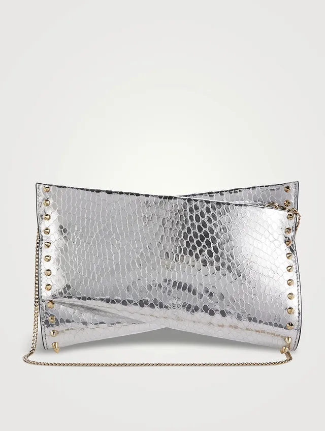 Jacquemus La Pochette Rond Carré Silver in Leather with Gold-tone - US