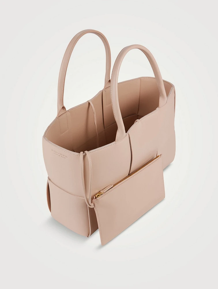 Medium Arco Leather Tote Bag