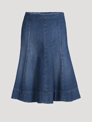 The Lennox Denim Midi Skirt
