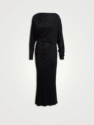 The Oron Ruched Maxi Dress