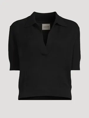 The Jo Shrunken Polo Sweater