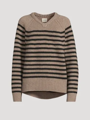 The Nalani Striped Cashmere Sweater