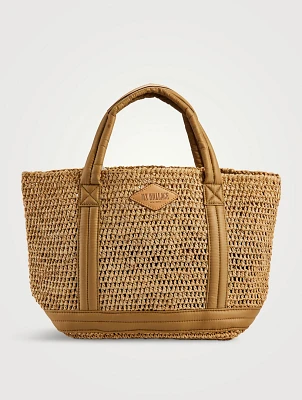 Small Raffia Tote Bag