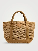 Small Raffia Tote Bag