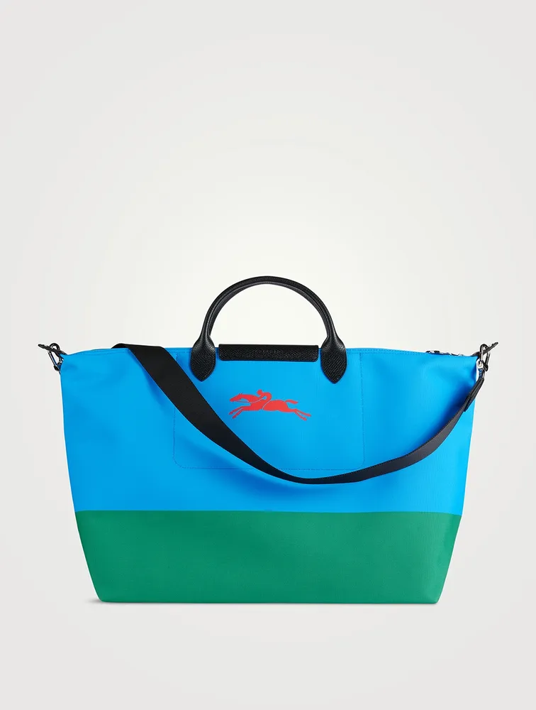 Longchamp x Robert Indiana Large Le Pliage Travel Bag