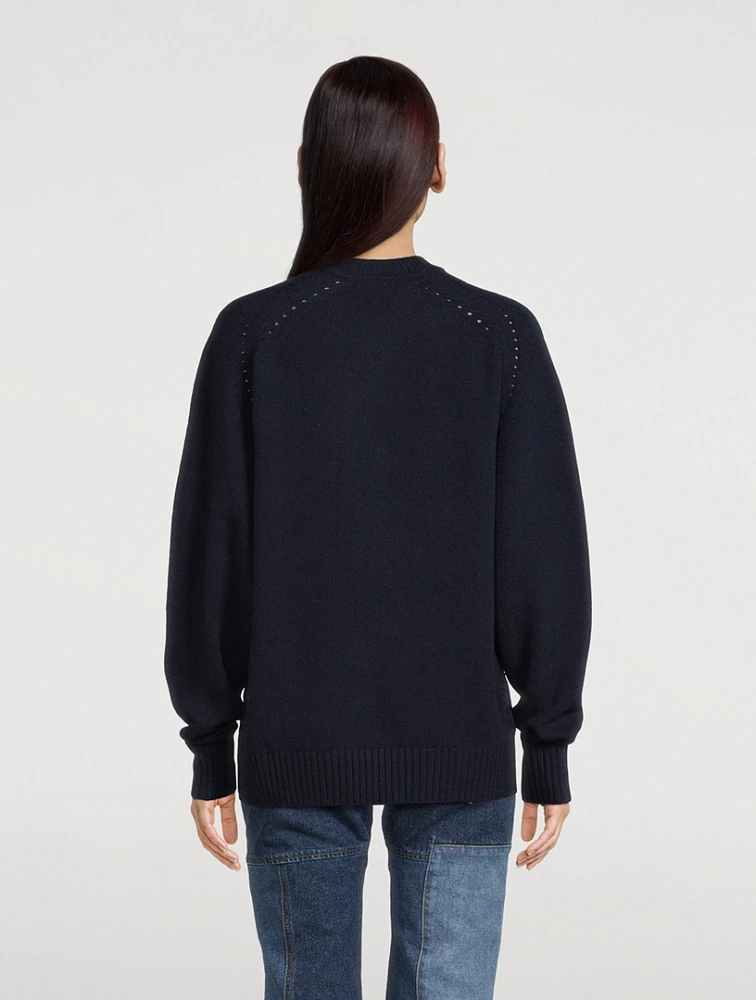 Oversized Cashmere And Wool Sweater