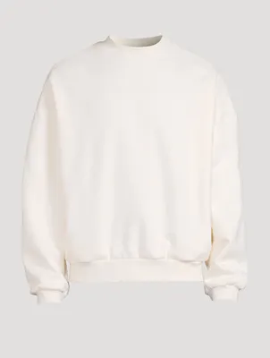 Cotton-Blend Crewneck Sweatshirt