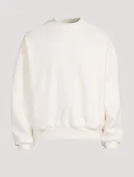 Cotton-Blend Crewneck Sweatshirt