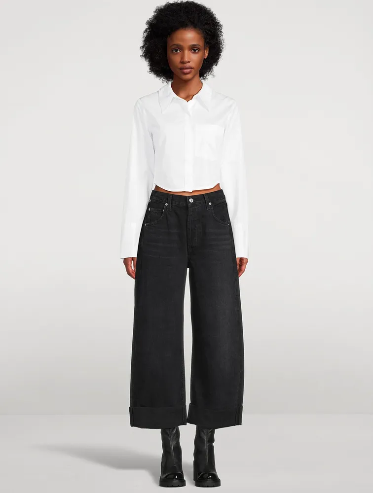 Ayla Baggy Cuffed Crop Jeans