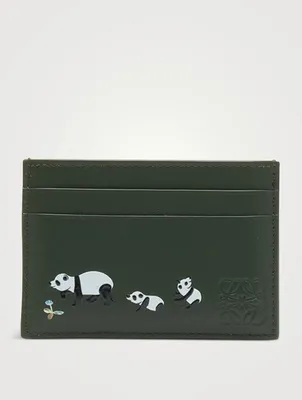 Loewe x Suna Fujita Panda Leather Card Holder