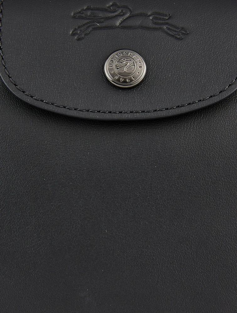 XS Le Pliage Xtra Leather Top Handle Bag