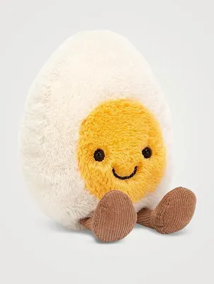 Amuseable Happy Boiled Egg Plush Toy