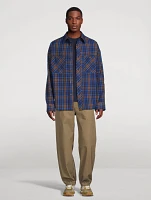 Cotton Overshirt Plaid Print