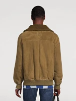 Shearling Bomber Jacket