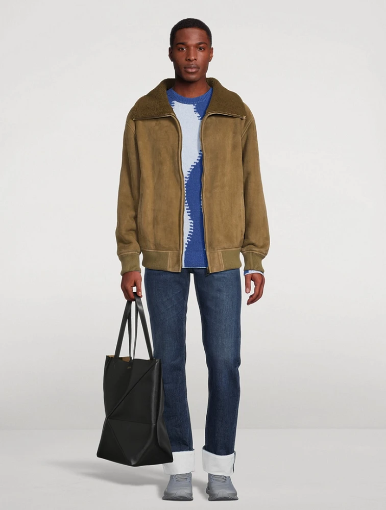 Shearling Bomber Jacket