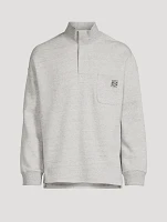 Cotton High-Neck Sweatshirt