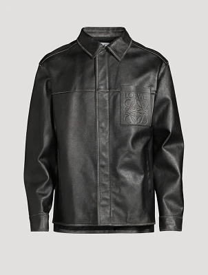 Leather Zip Overshirt