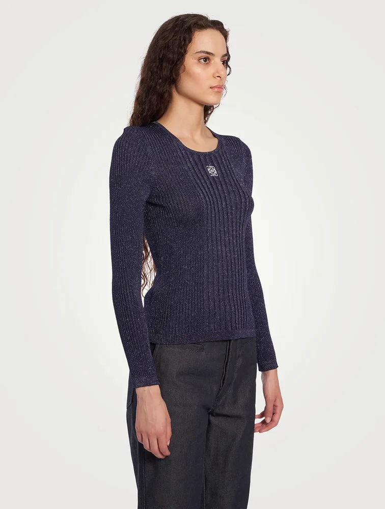 Lurex Knit Top