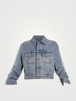 Chain-Trimmed Denim Jacket