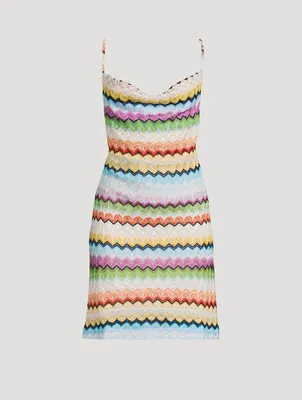 Chevron Knit Mini Dress