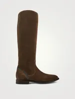 Suede Knee-High Boots