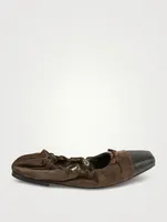 Suede Ballet Flats