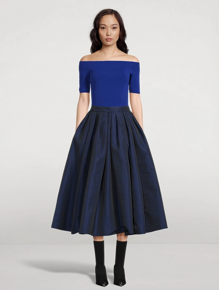 Polyfaille Midi Skirt