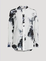 Crepe De Chine Shirt Chiaroscuro Print