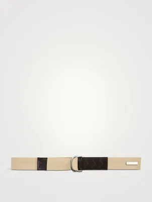 Canvas And Leather Belt