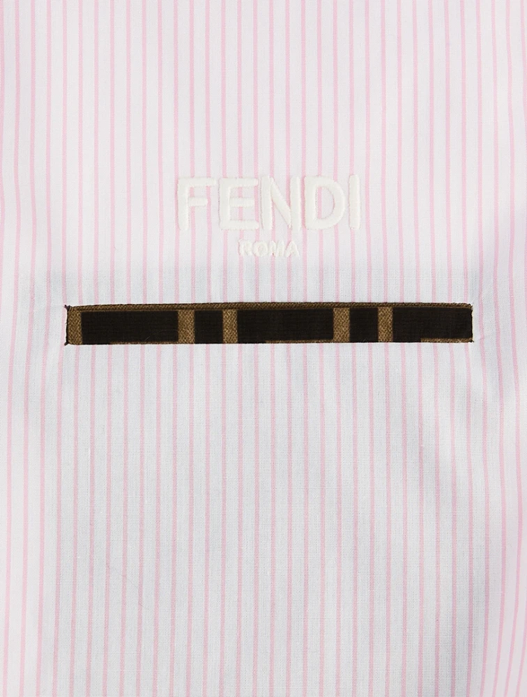 Cotton Shirt Striped Print