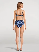 Nightflower High-Waisted Swim Bottoms