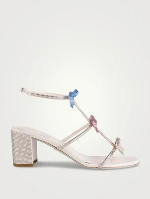 Caterina Crystal Satin Sandals