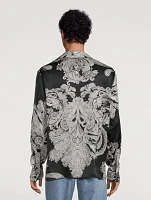 Silk Shirt Paisley Print