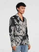 Silk Shirt Paisley Print