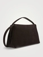 T-Lock Suede Top Handle Bag