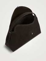 T-Lock Suede Top Handle Bag