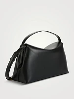 T-Lock Leather Top Handle Bag