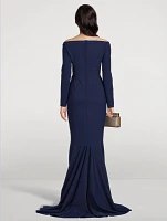 Oseph Off-The-Shoulder Gown
