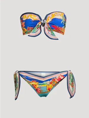 Alight Bikini Set Nautical Map Print