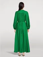 Junie Silk Habotai Maxi Dress