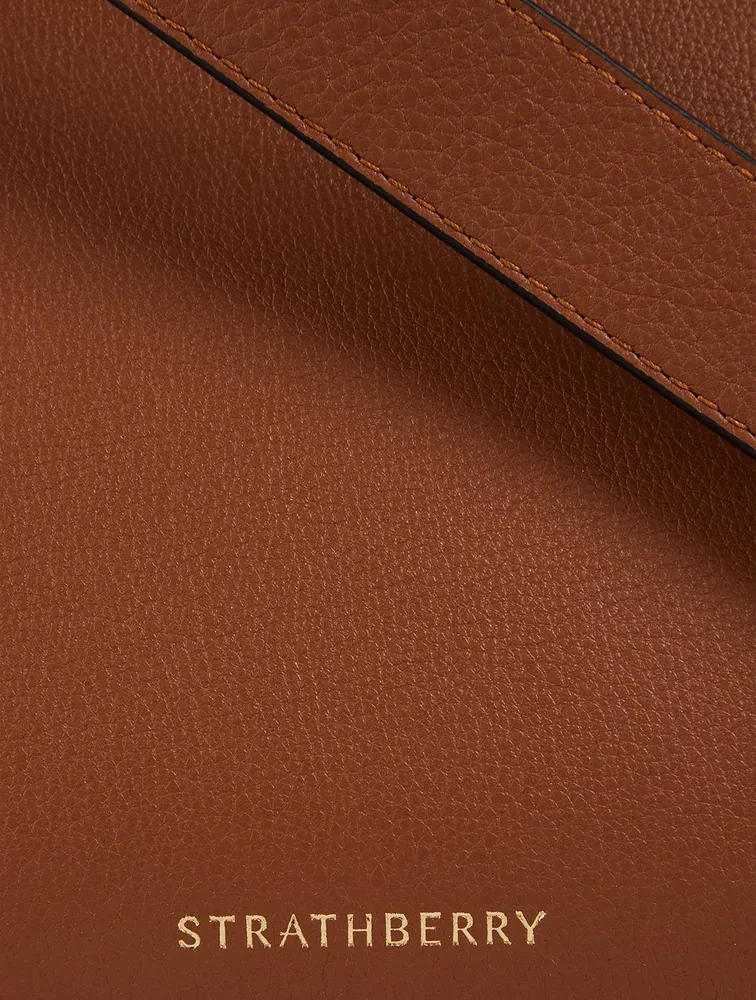 Midi Leather Tote Bag