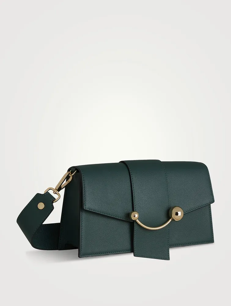 Mini Crescent Chain Leather Shoulder Bag