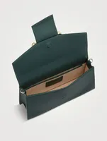 Mini Crescent Chain Leather Shoulder Bag