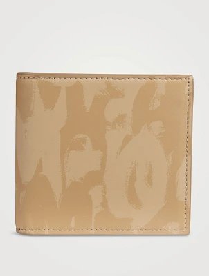 Leather Graffiti Billfold Wallet