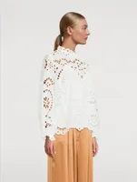 Lexi Embroidered Cotton Blouse