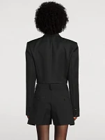 Cropped Double-Breasted Blazer