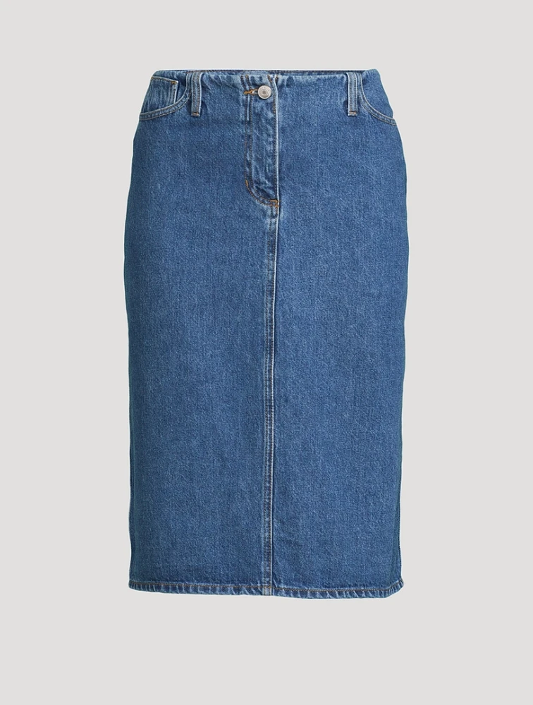 Denim Pencil Skirt