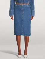 Denim Pencil Skirt