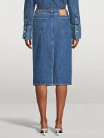 Denim Pencil Skirt