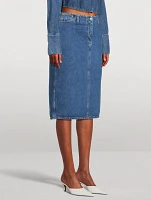 Denim Pencil Skirt